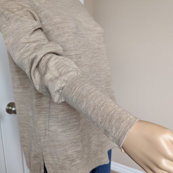 Badgley Mischka 100% Merino Wool Crew Neck Knit Sweater Size L - Picture 4 of 11